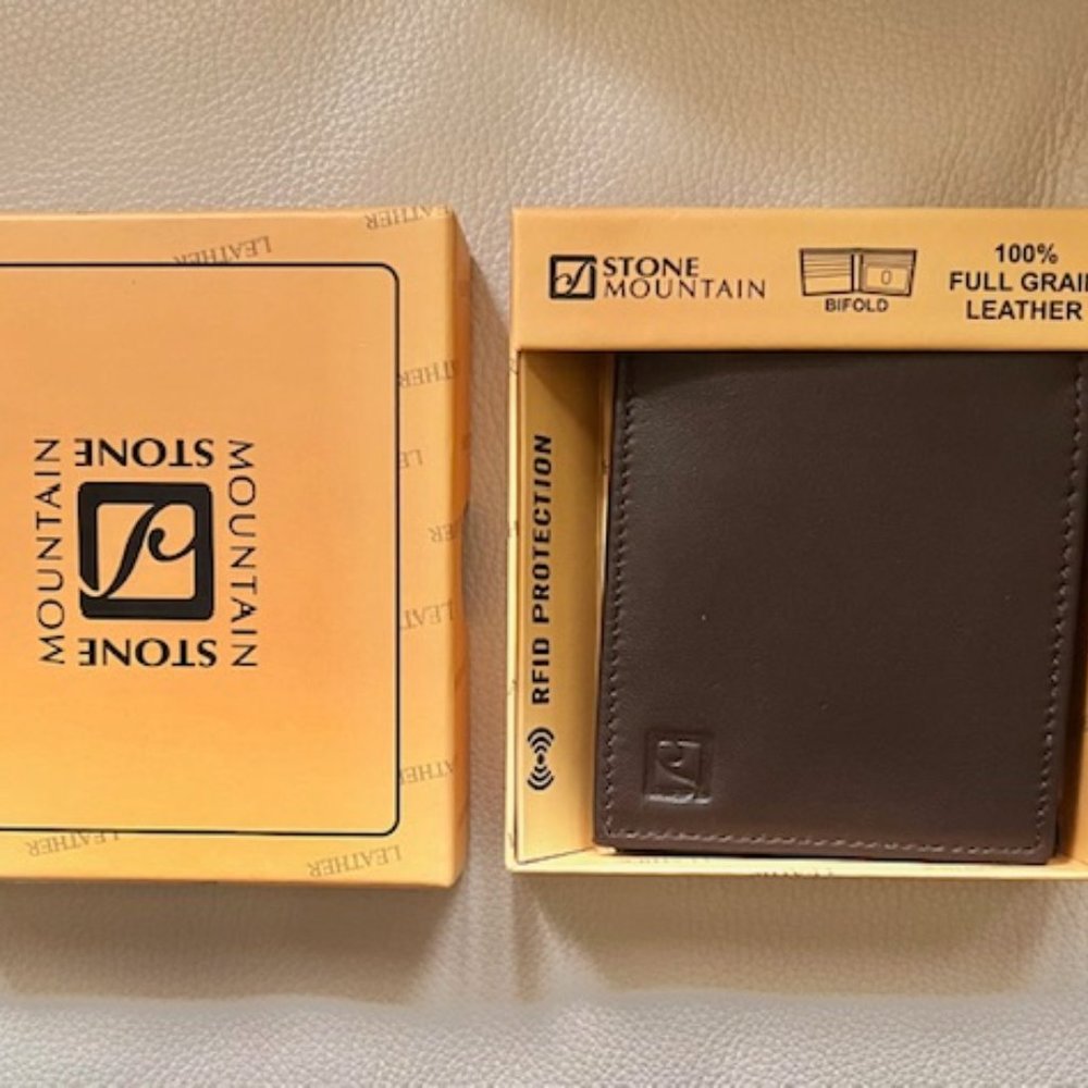 Men's Stone Mountain Brown Leather Wallet